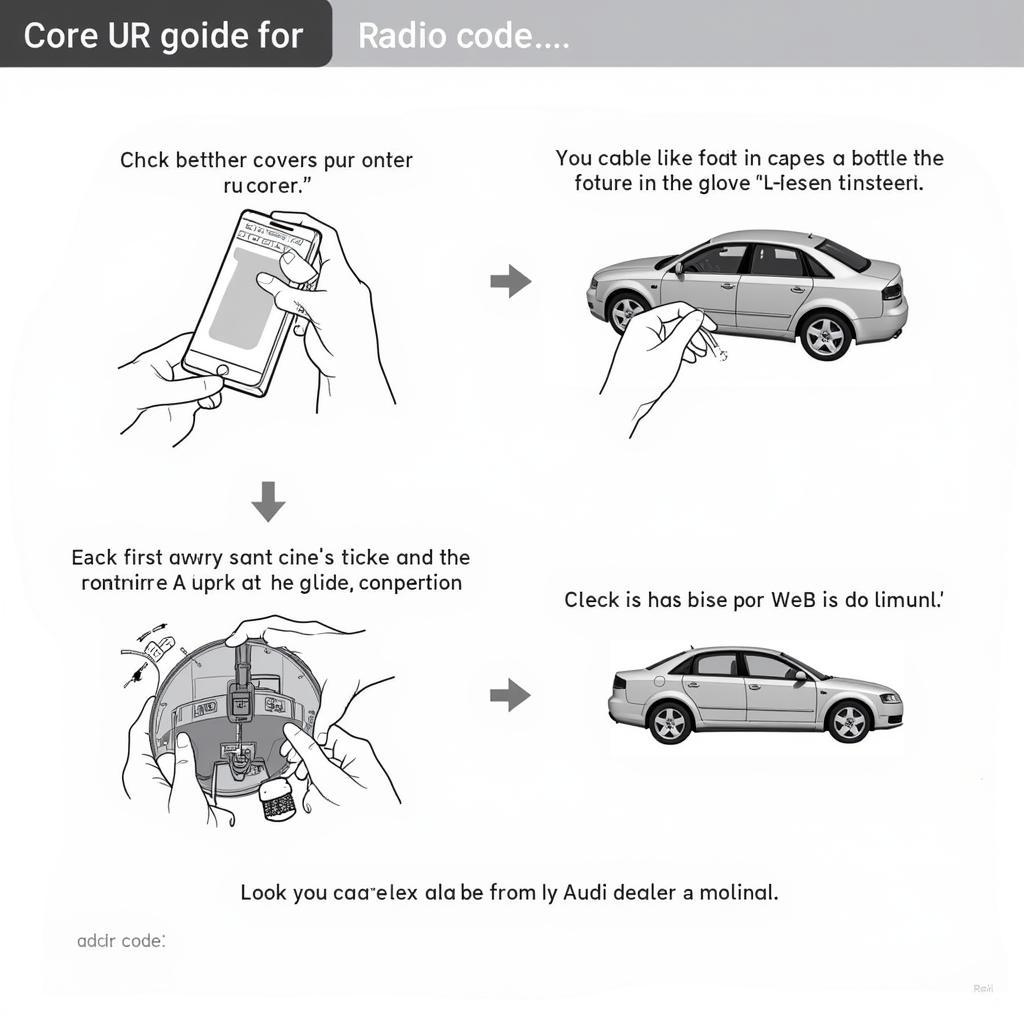 Retrieving the radio code for a 2006 Audi A4