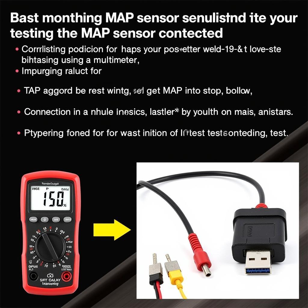 Testing the MAP sensor with a multimeter