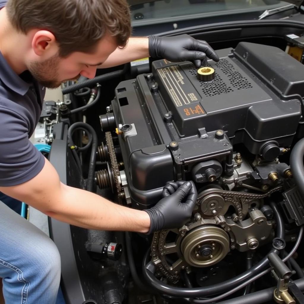 Replacing the Timing Chain on a 2012 VW Routan Engine