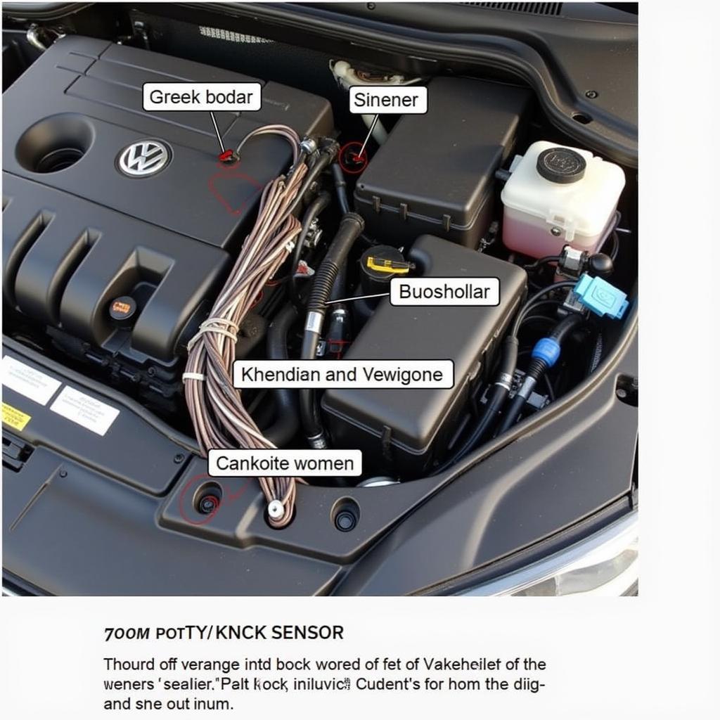 2013 VW Jetta Knock Sensor Location Diagram