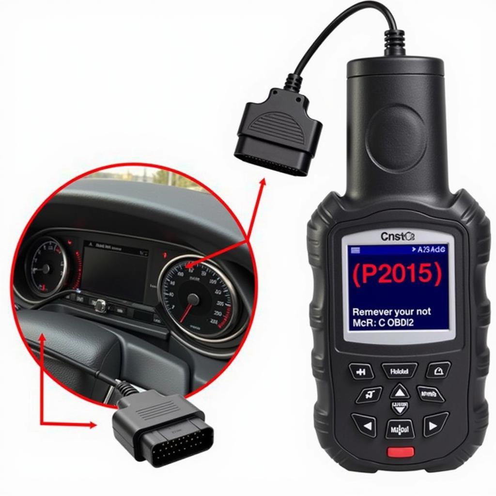 Using an OBD-II Scanner to Diagnose P2015 Code on a 2015 Audi Q3