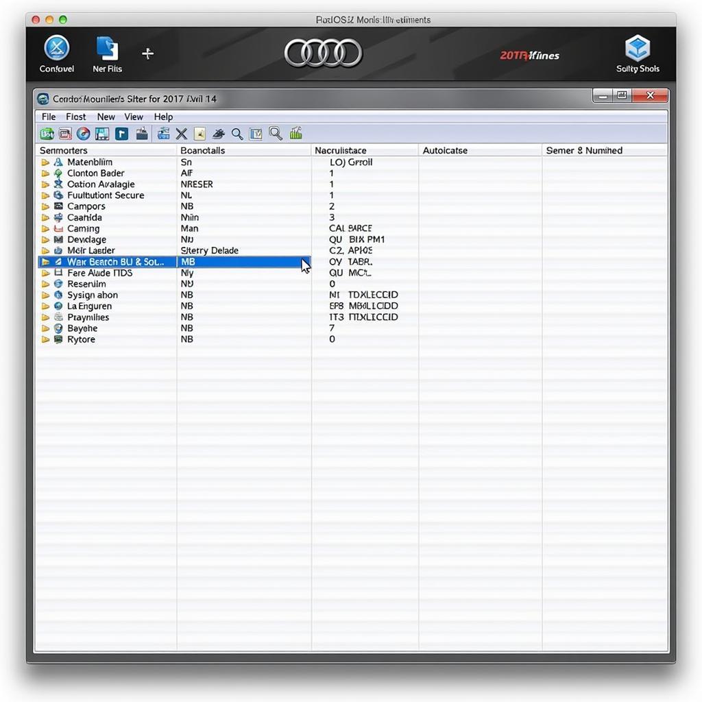 Navigating the VCDS Software Interface for 2017 Audi A4 Modifications