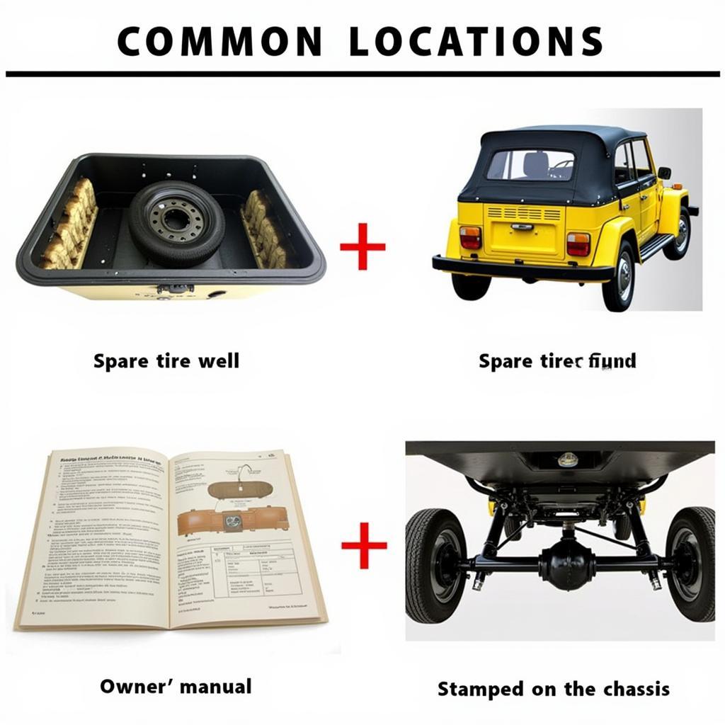 1973 VW Thing Key Code Location