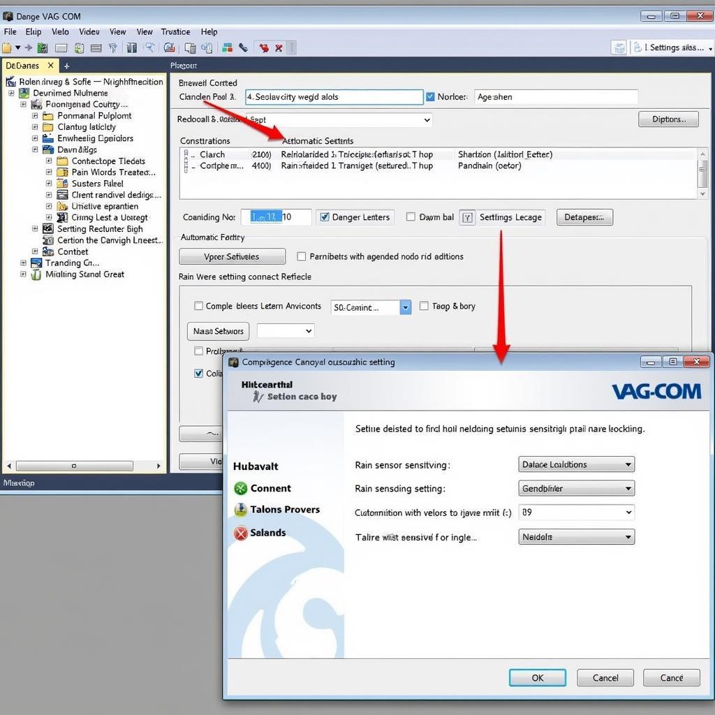 Adjusting Settings within VAG-COM Software