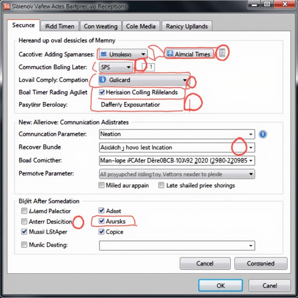 Advanced VAG COM settings window