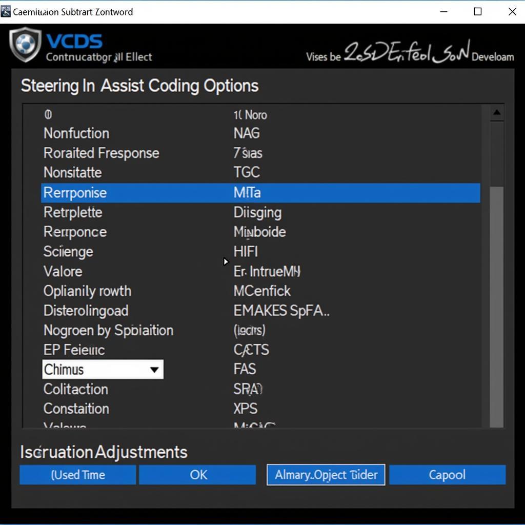 Advanced VCDS Steering Assist Coding Options