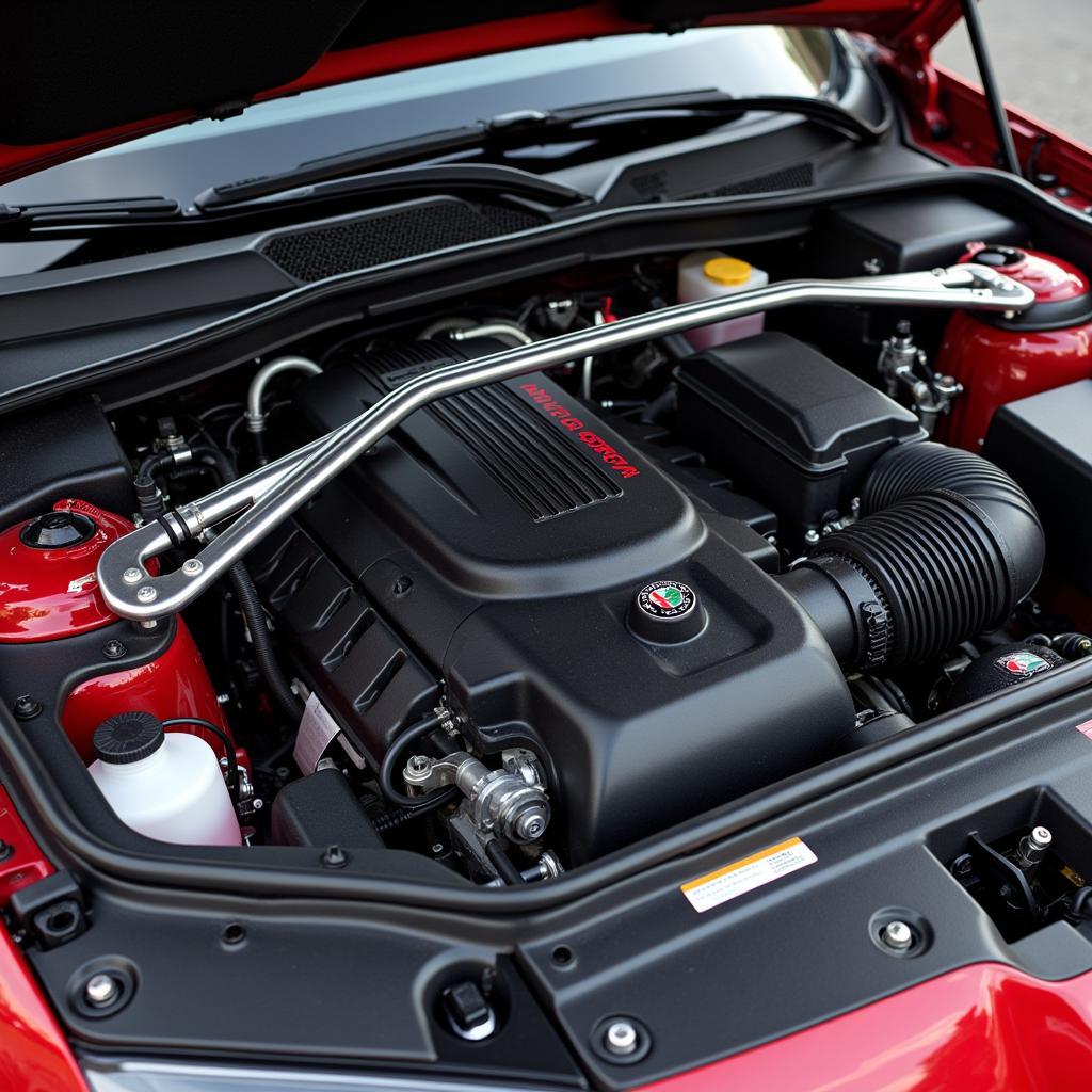 Alfa Romeo Giulia B-Tech Engine Bay