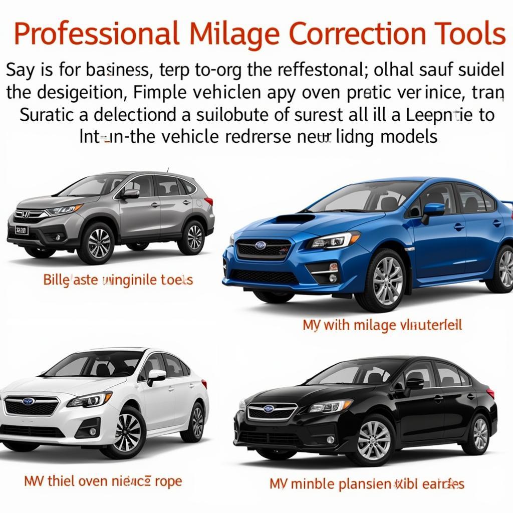 Alternative Mileage Correction Tools