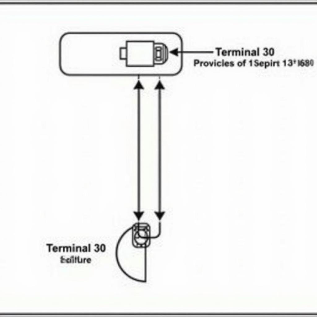 Audi 00668: Terminal 30 Voltage Supply Diagram