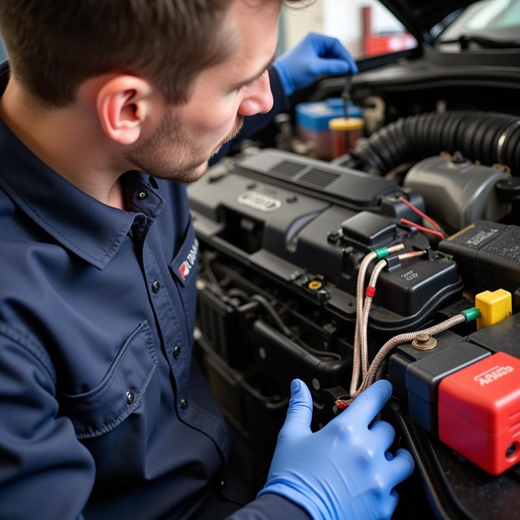 Inspecting Wiring Harness for Damage