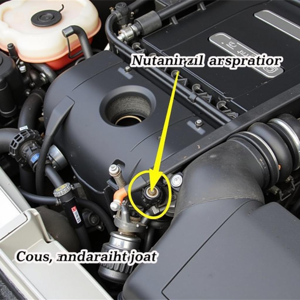 Location of the Camshaft Position Sensor on an Audi 4.2 Engine