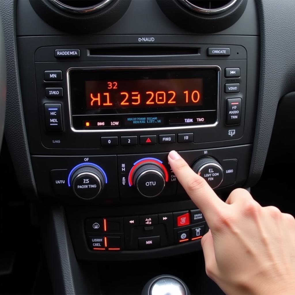 Entering the Audi A2 Radio Code Using Preset Buttons