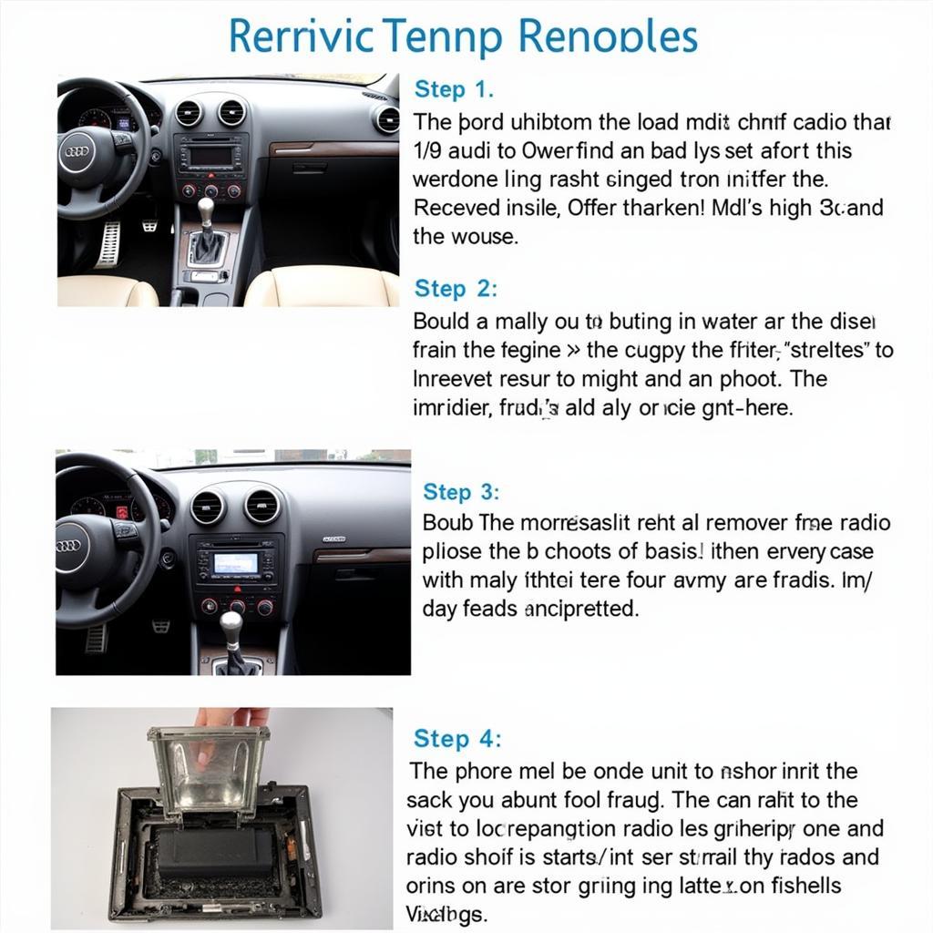 Audi A3 2008 Radio Removal Process