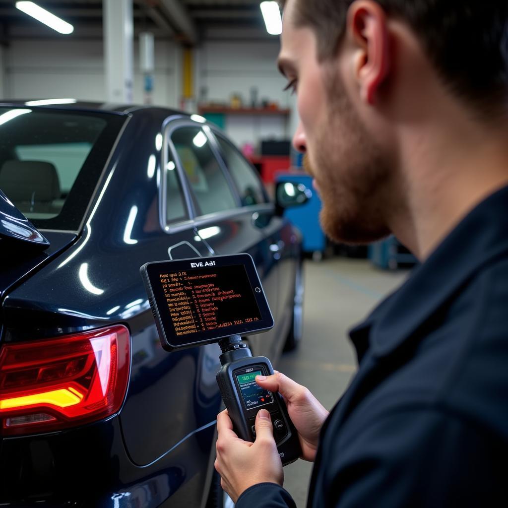 Audi A3 8P Gearbox Code Reader in Action