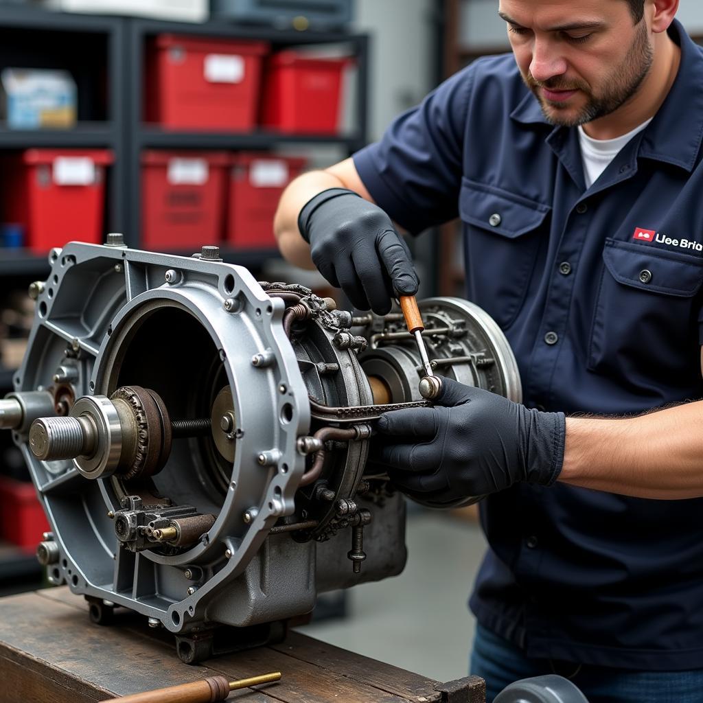 Audi A3 8P Gearbox Repair in Progress