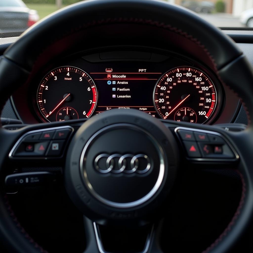 Audi A3 Customized Settings Dashboard