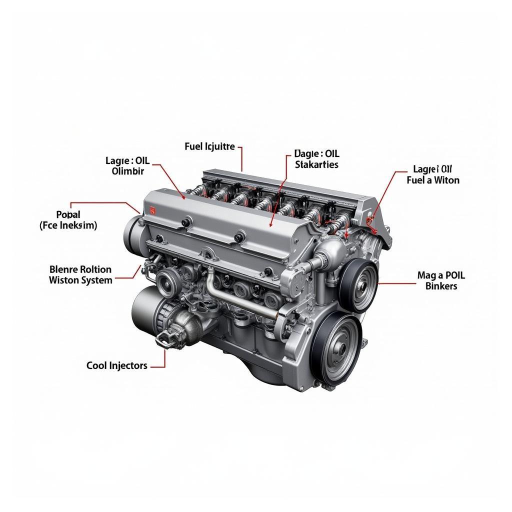 Audi A3 Limousine 1.4 TFSI COD Engine Diagram