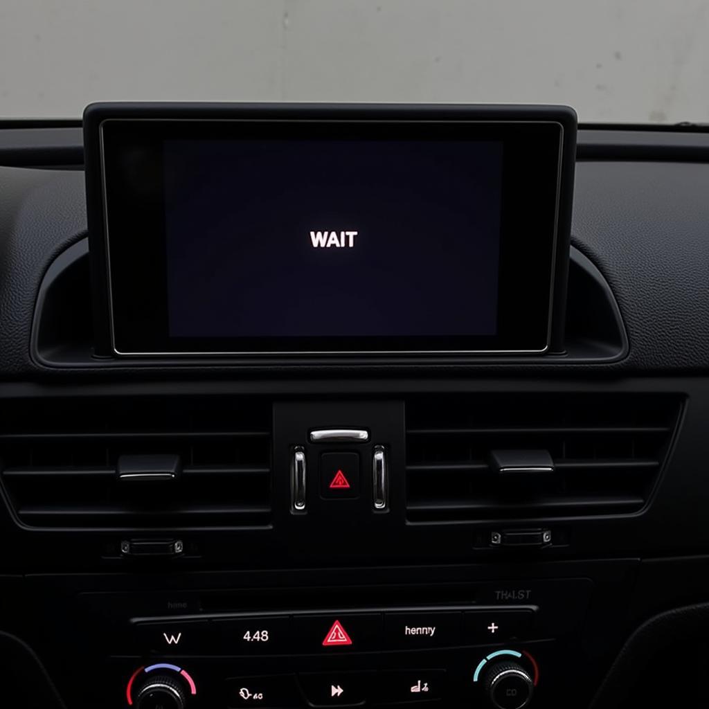 Audi A3 Radio Displaying "WAIT" Message After Incorrect Code Entry