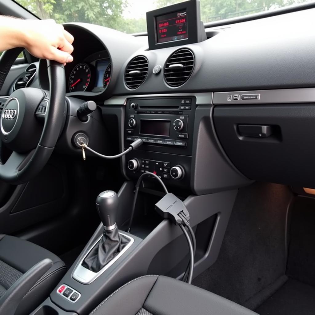 Audi A3 VAG-COM Cable Connection