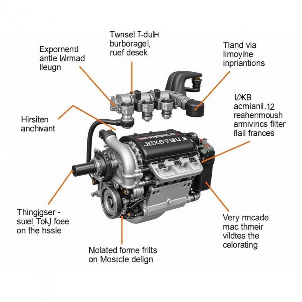 Audi A4 2.0 TDI Engine Components