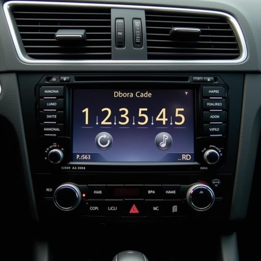 Entering the Radio Code in an Audi A4 2008