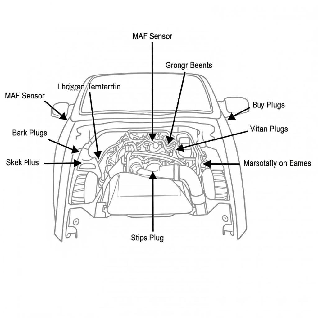 Audi A4 B6 1.8T Engine Bay Components