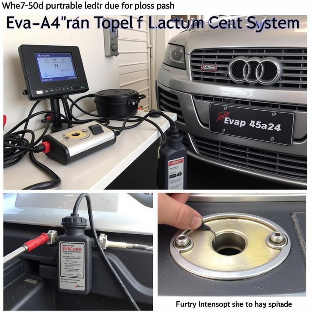 Performing an EVAP system leak test on an Audi A4 B6