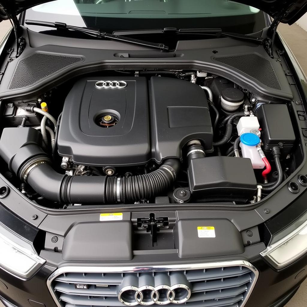 Audi A4 B7 Engine Bay After VAG COM Diagnosis