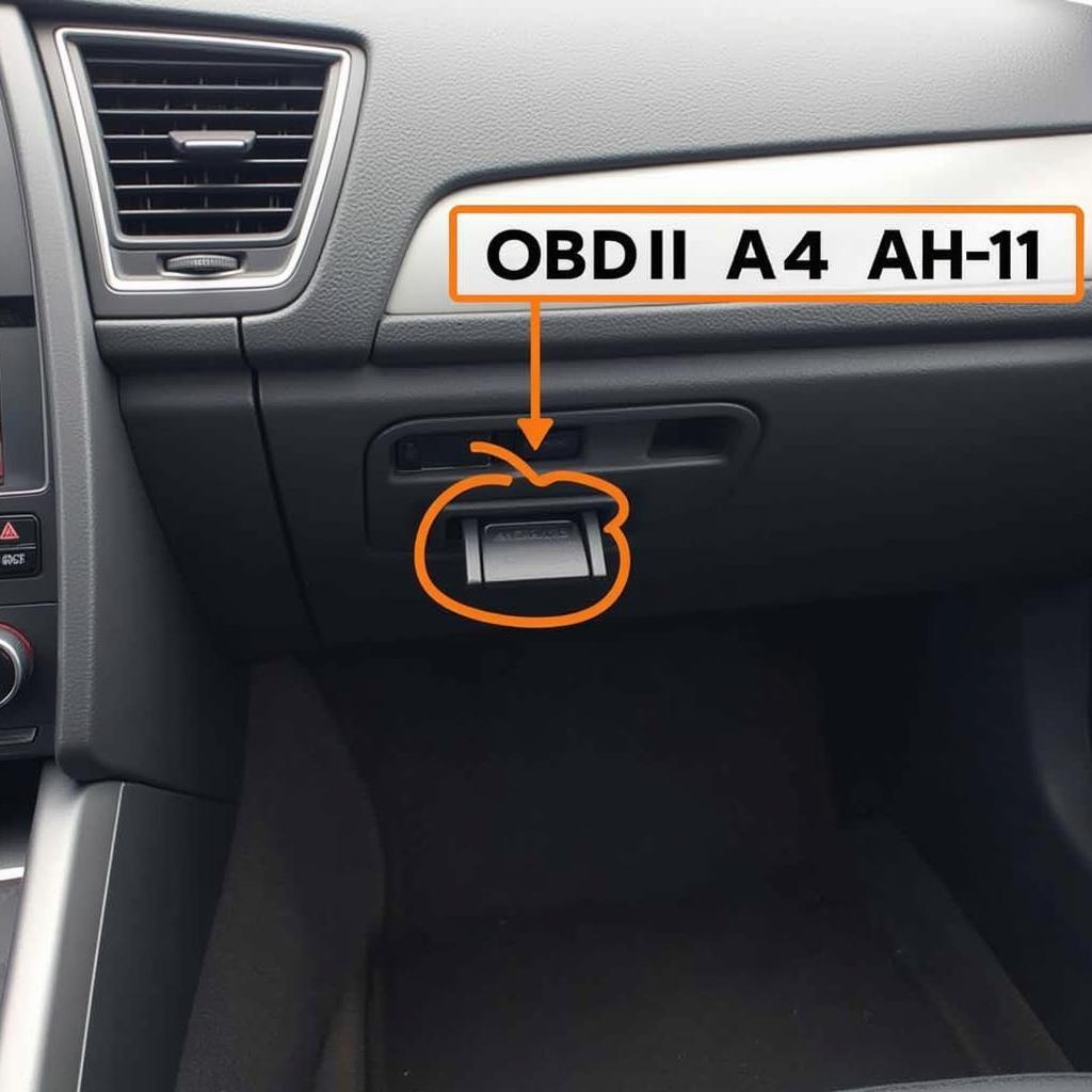 Audi A4 OBD-II Port Location