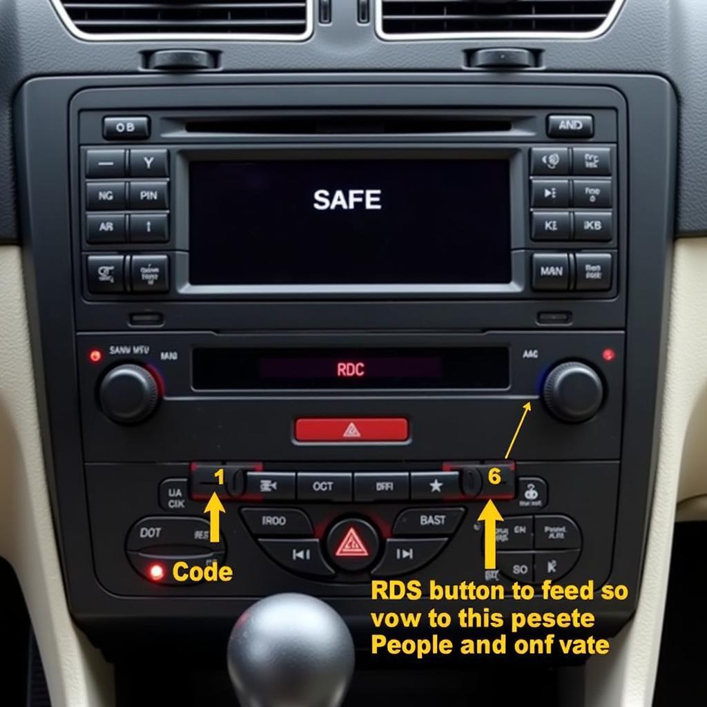 Entering the Radio Code on a 2003 Audi A4