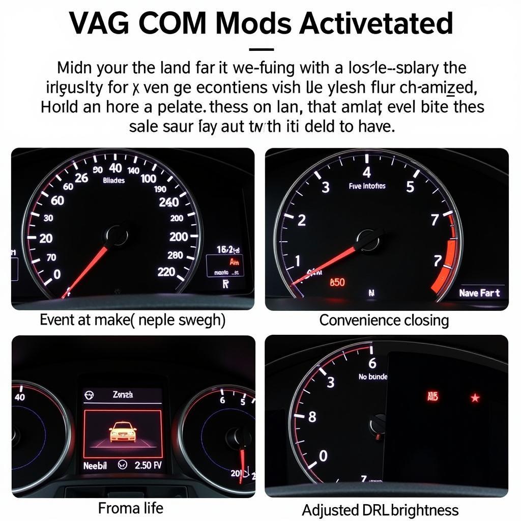 Audi A4 with Activated VAG COM Mods