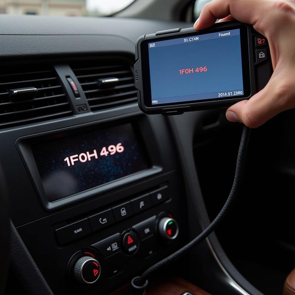 Using a Diagnostic Scan Tool to Read the 1F0H 496 Code in a 2014 Audi A6