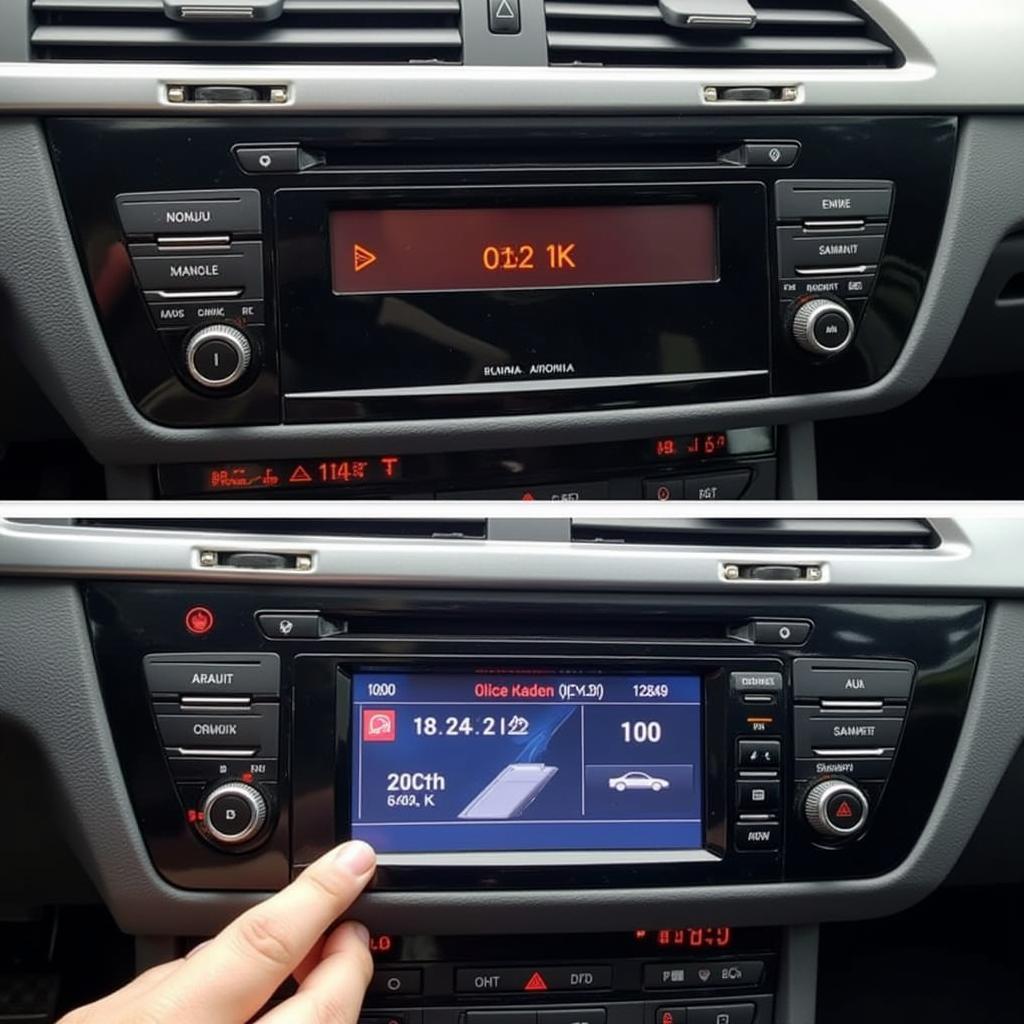 Entering Audi A6 radio security code