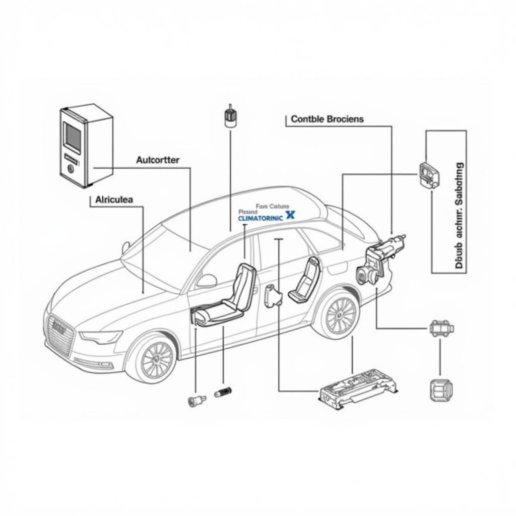 Audi A8 D2 Climatronic System Components