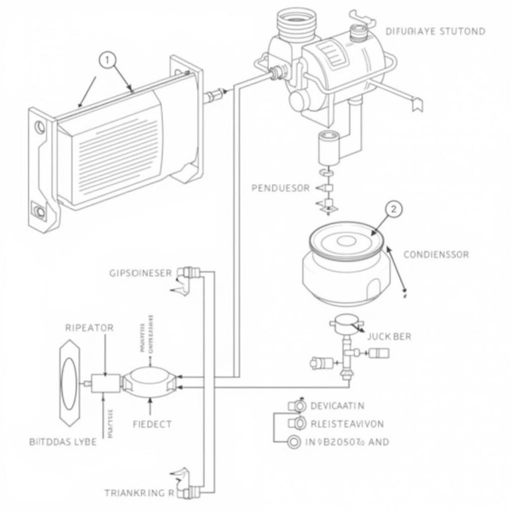 Audi A/C System Components Diagram