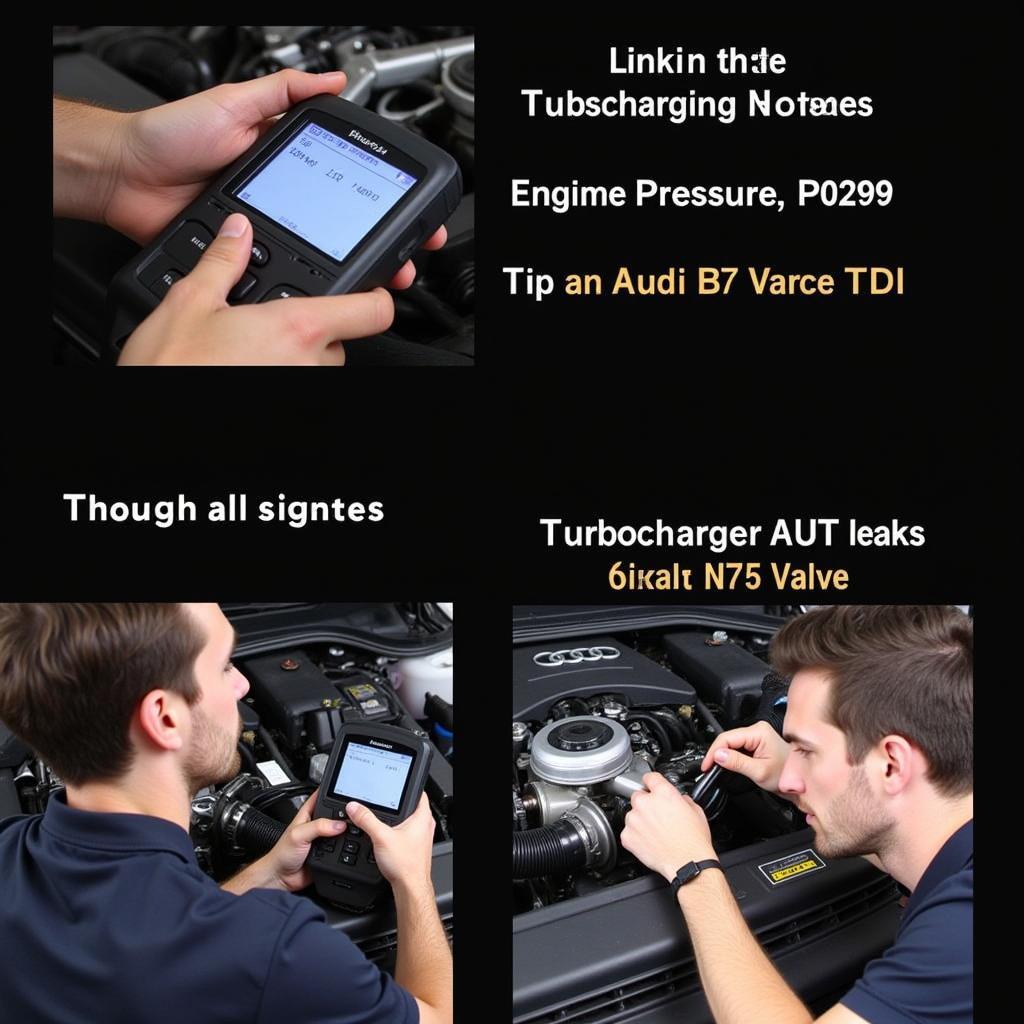 Audi B7 Avant S-Line TDI Engine Code P0299 Diagnosis Process