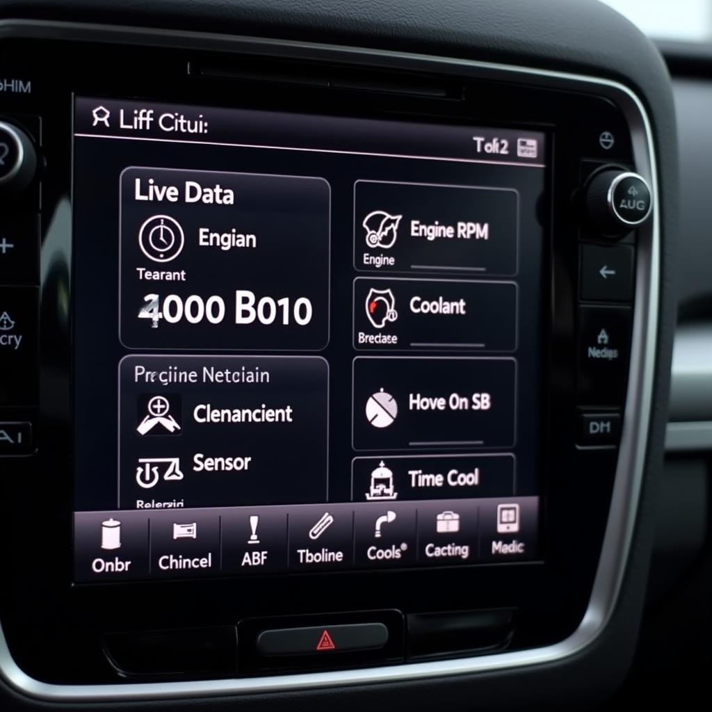 Displaying Key Features of an Audi Code Reader