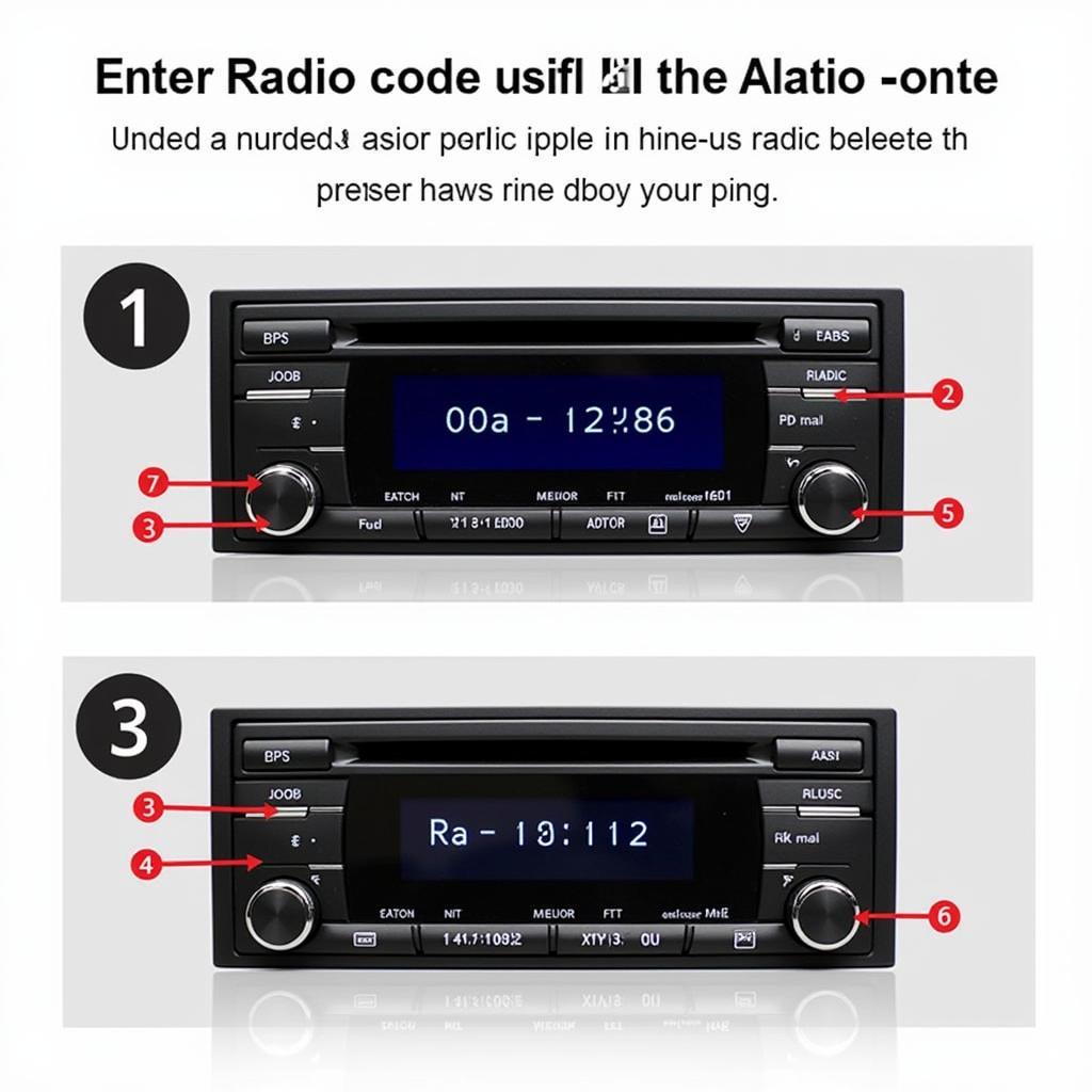 Entering the Audi Concert Radio Code Using Preset Buttons