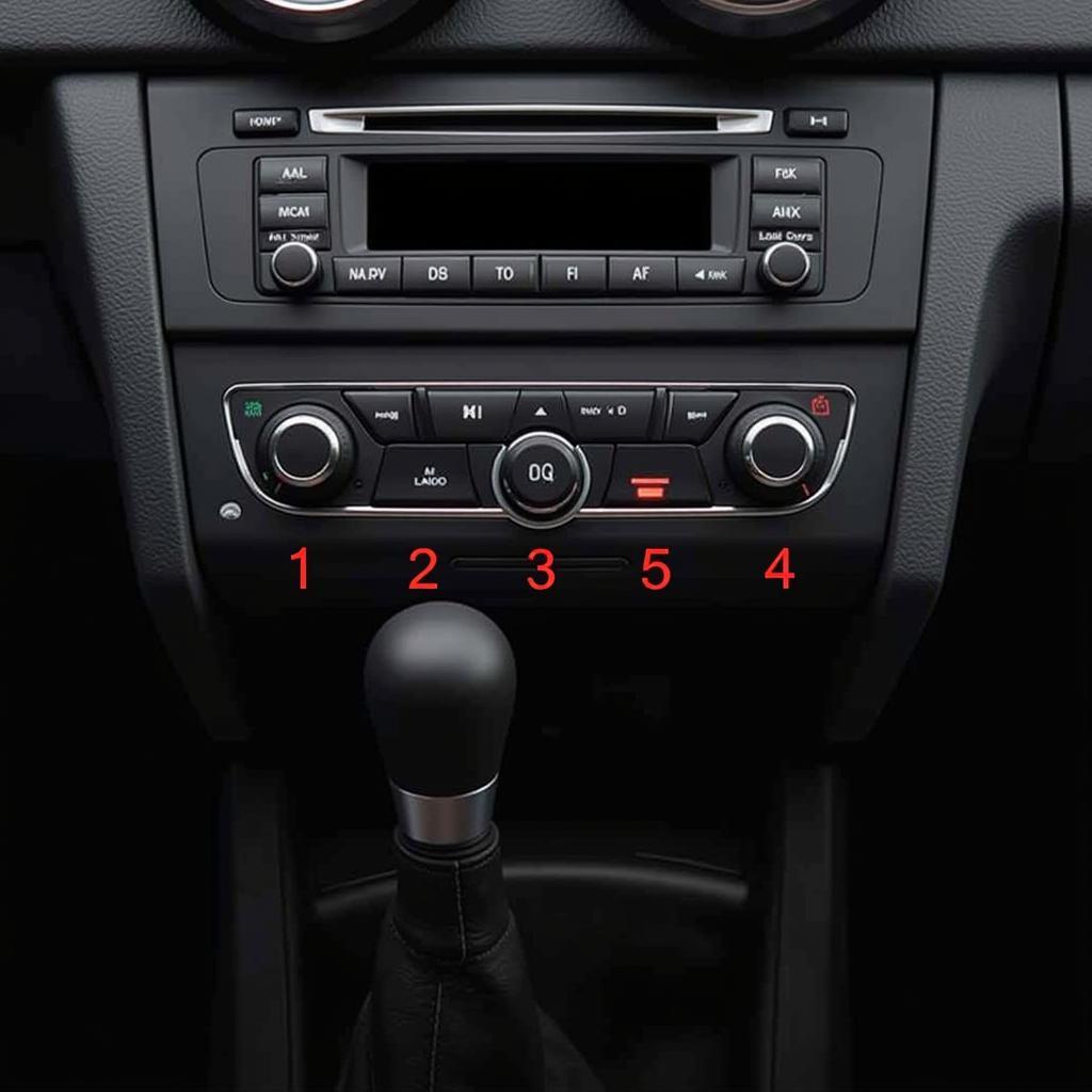 Audi Concert Radio Preset Buttons for Code Entry