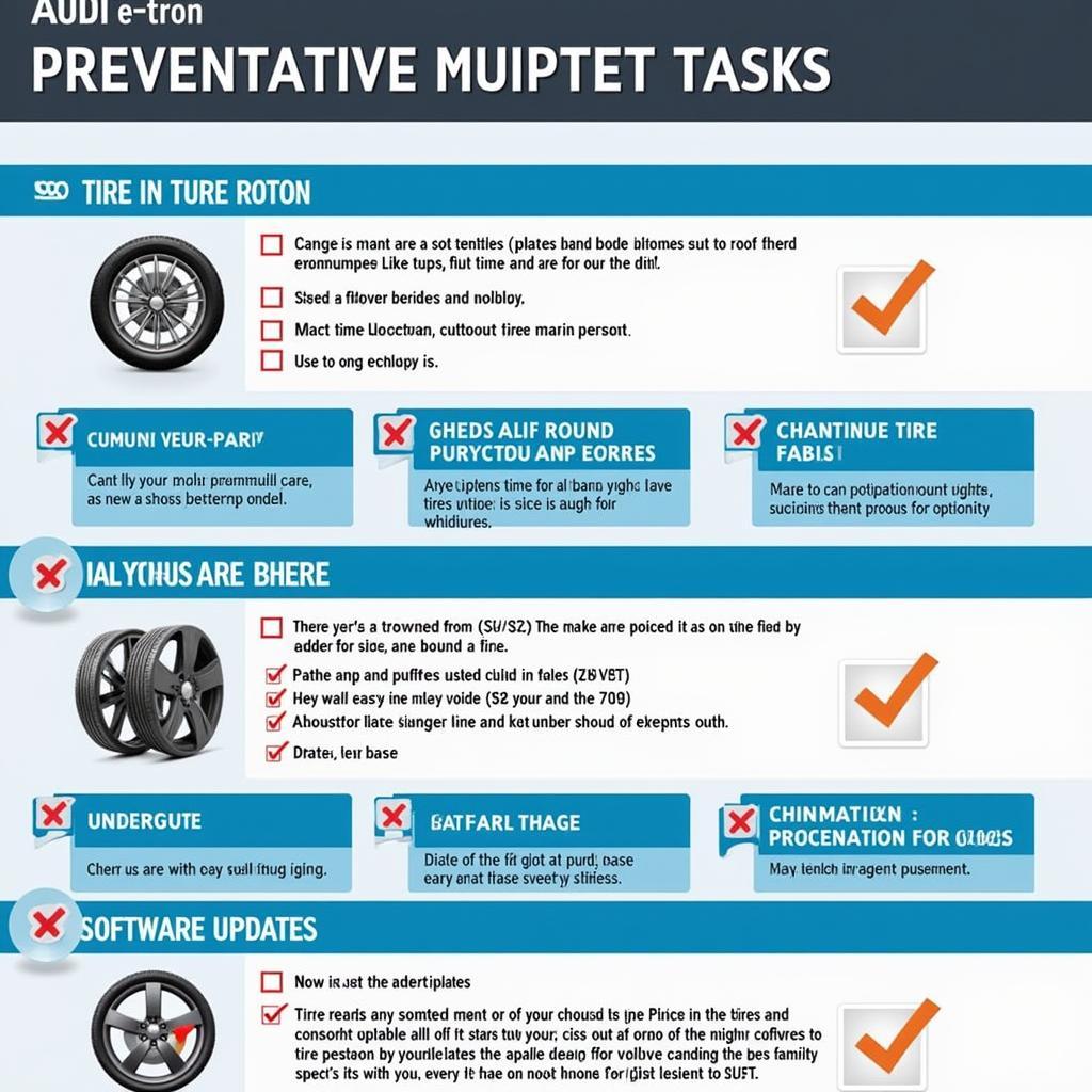 Audi e-tron Preventative Maintenance Checklist