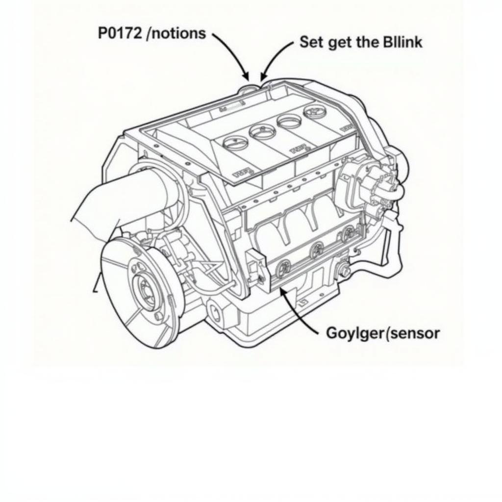 Audi Engine Diagram Highlighting Oxygen Sensor