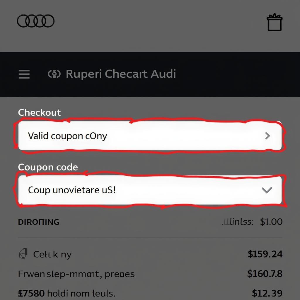 Using an Audi Merchandise Coupon Code at Checkout