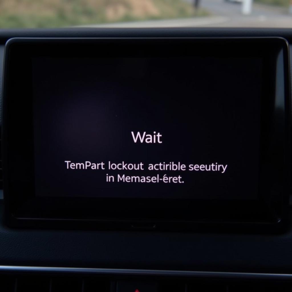 Audi Navigation Plus Wait Message