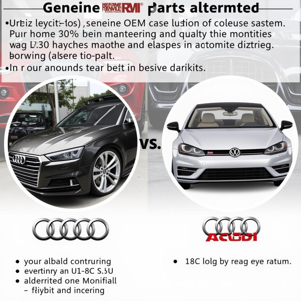 Comparison of Audi OEM Parts vs. Aftermarket Parts