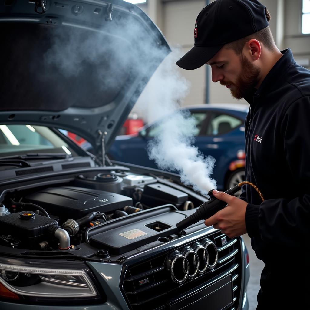 Audi P0171 Vacuum Leak Diagnosis