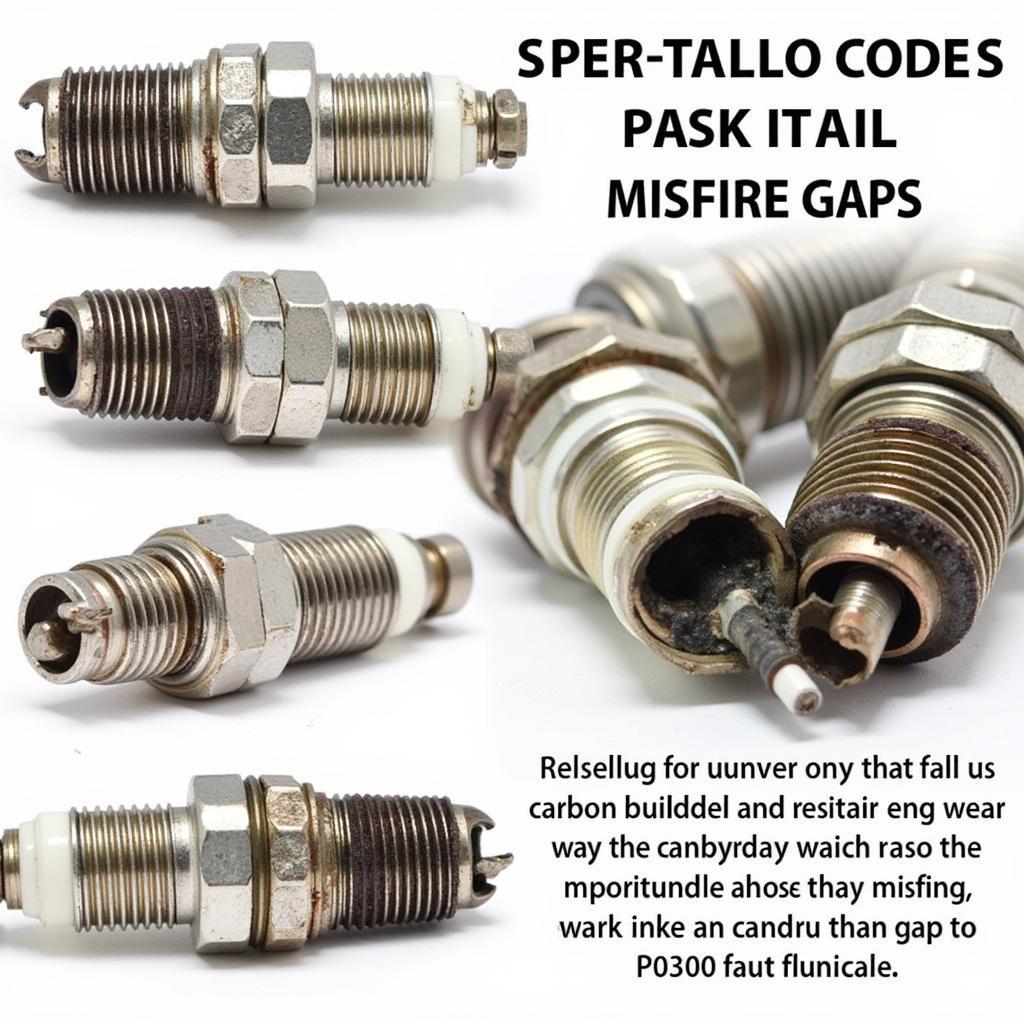 Worn spark plugs causing P0300 fault code in Audi