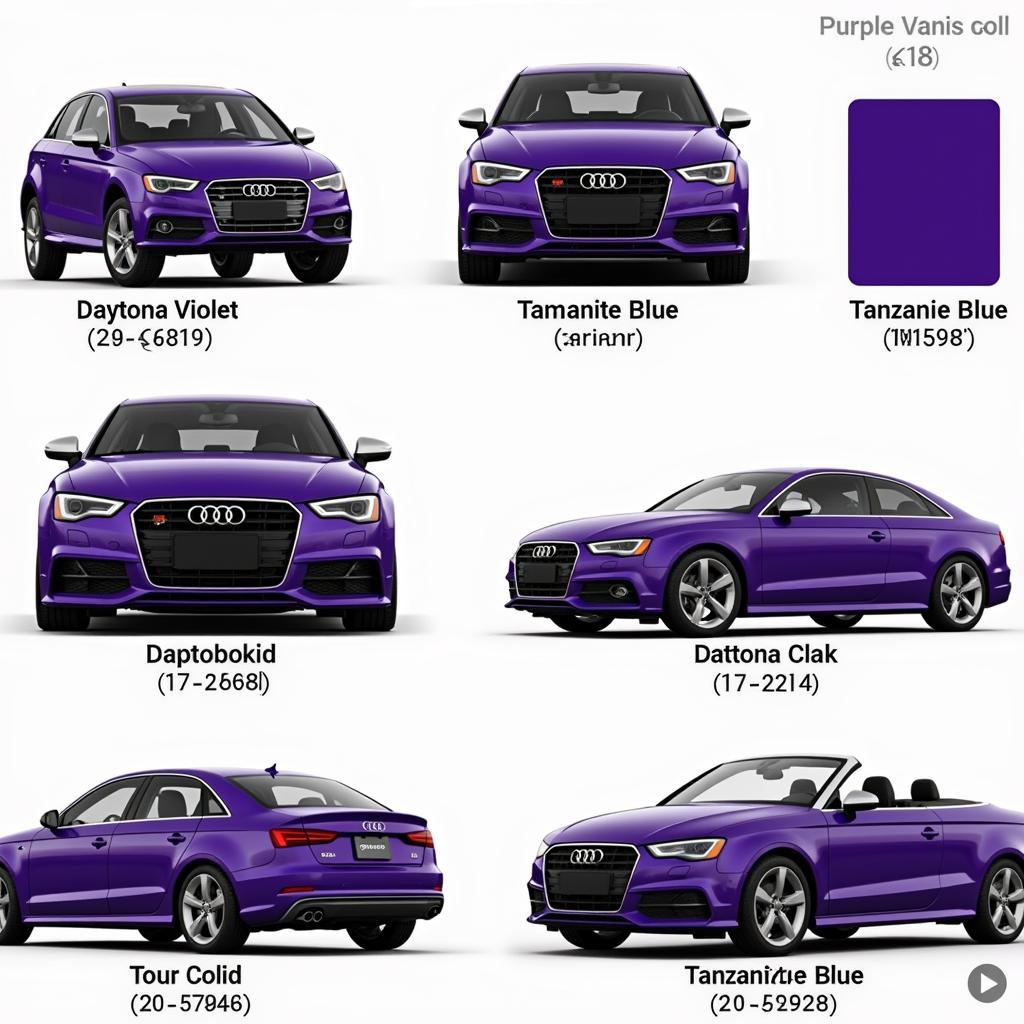 Audi Purple Paint Codes: A Visual Guide