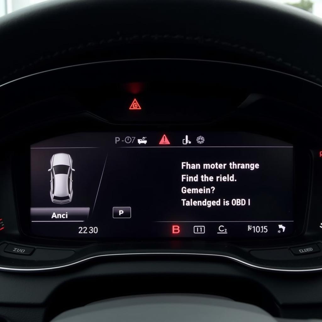 Audi Q7 Engine Code Displayed on Dashboard