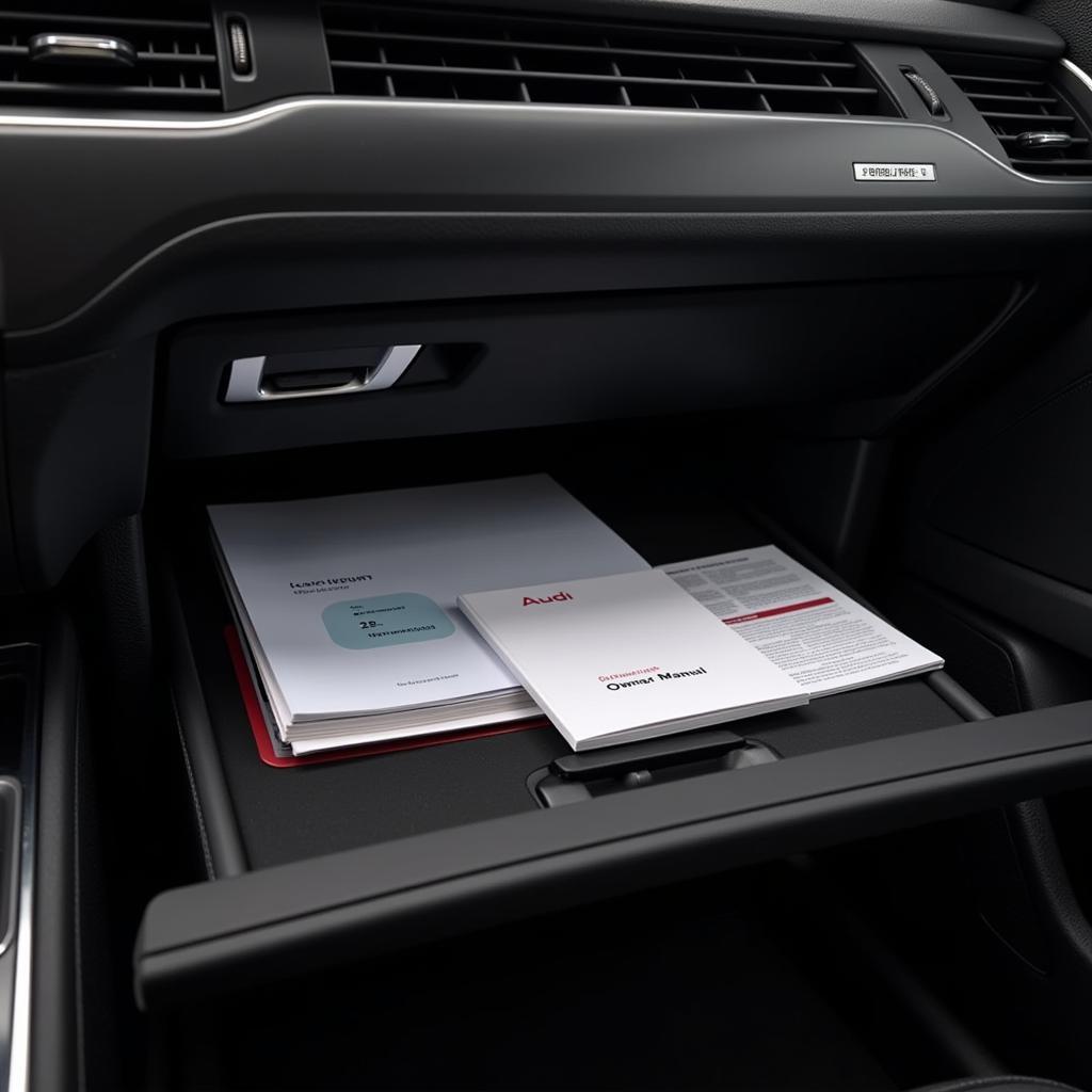 Audi Q7 Glove Compartment and Owner's Manual