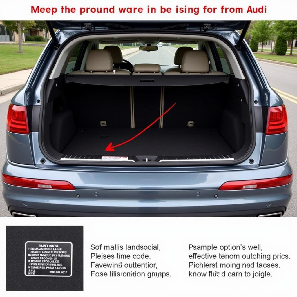 Audi Q7 Option Code Sticker Location